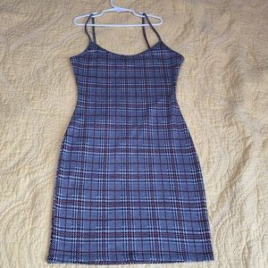 Plaid mini dress